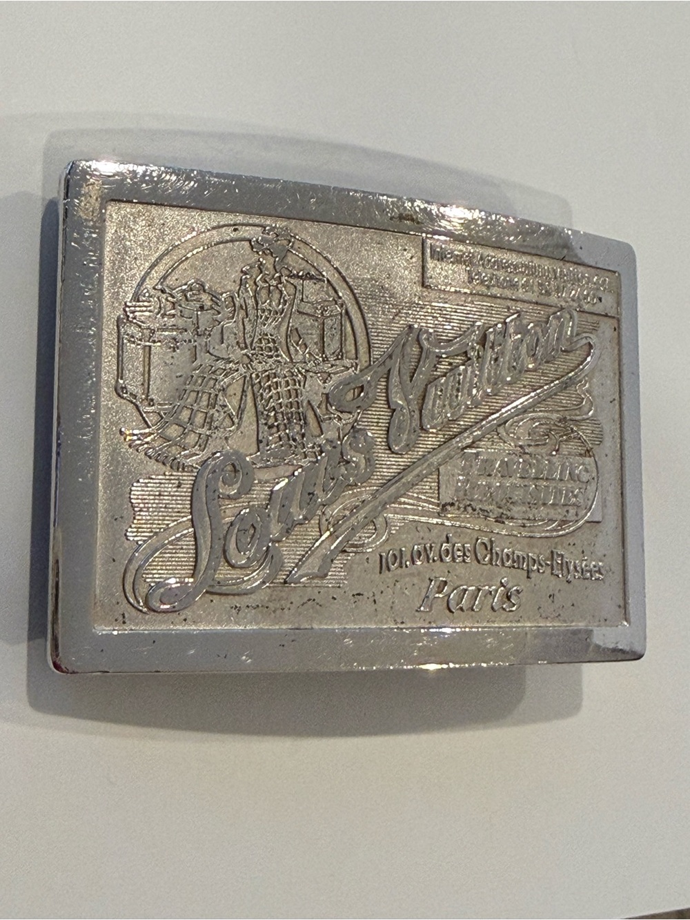 Louis Vuitton Silver Metal belt buckle only